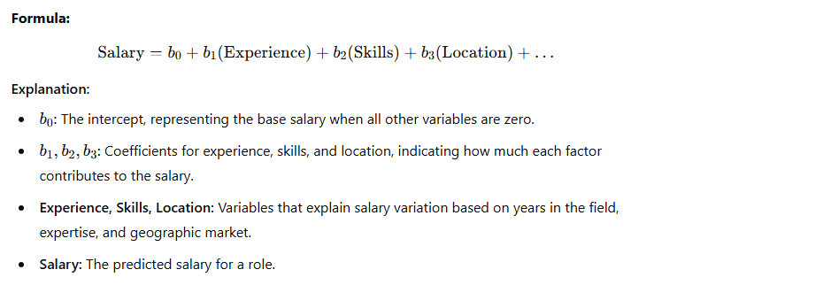 Weighted Regression Analysis key formula